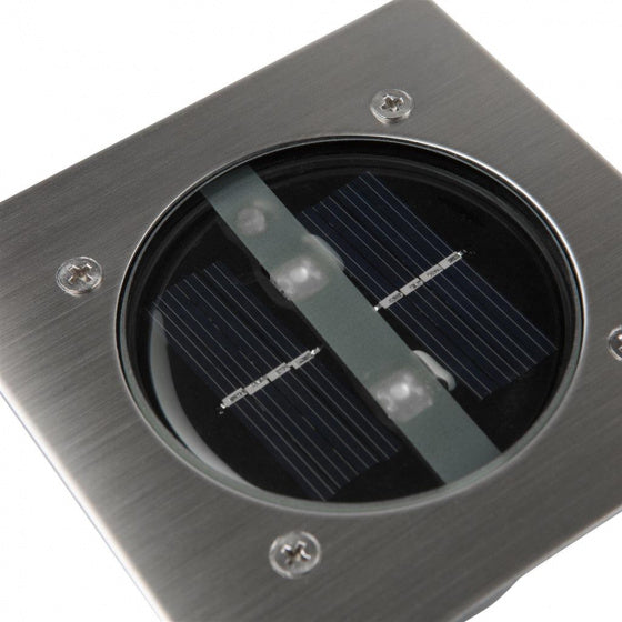 Ranex Ranex Ra-5000198 Vierkante Led Grondspot Geborsteld Rvs Glas (5000.198)