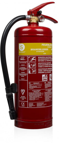Smartwares fex-15230 - brandblusser schuim 3l - incl ophangbeugel - brandklasse a b - bsi gecertificeerd