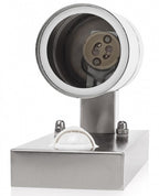sensorlamp 16 x 11 cm 1 x GU10 RVS 20 Watt zilver