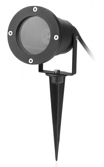 tuinspot GU10 28W 17,8 cm aluminium zwart