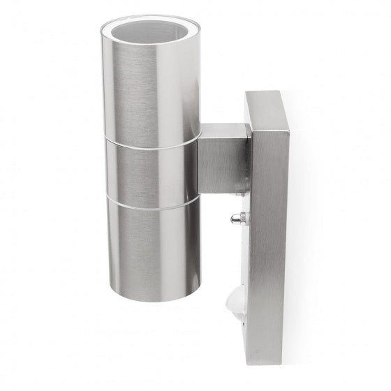 wandlamp 5000.257L 110 x 65 x 230 mm RVS zilver