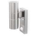 wandlamp 5000.257L 110 x 65 x 230 mm RVS zilver