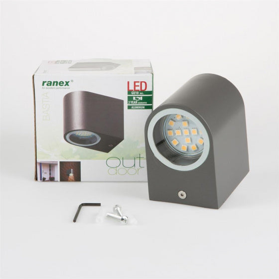 Ranex ra-5000332 led buitenwandlamp van roestvrijstaal