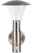 sensorlamp Milo 305 mm 1 x E27 RVS 60 watt zilver