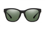 Caper zonnebril dames matzwart/ groen