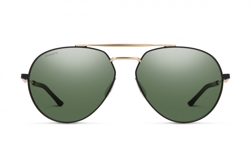 Smith Westgate zonnebril heren matzwart goud/ groen