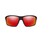Zonnebril fireside heren matzwart/rood