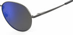 Zonnebril Prep unisex cat 3 polycarbonaat zilver/blauw