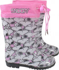 regenlaarzen Snoopy meisjes PVC roze/wit maat 32-33