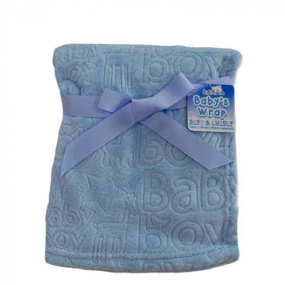 babydeken It's a Boy fleece 70 x 90 cm blauw