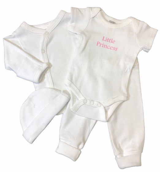 babykleding set Princess wit 4-delig mt 50/56