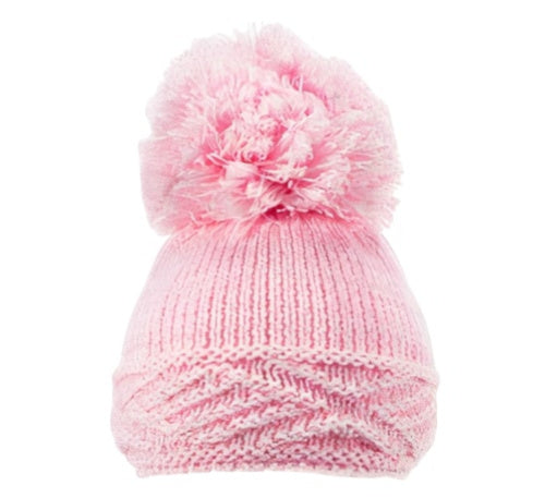 babymuts Diamond meisjes acryl roze