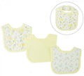 bandana-slab Floral 30 x 38 cm katoen geel/wit 3 stuks