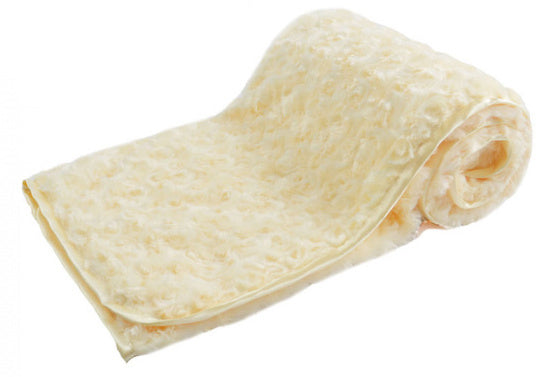 deken Rosebud 75 x 100 cm fleece geel