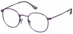 leesbril ovaal unisex acryl violet sterkte +2,50