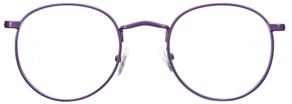 leesbril ovaal unisex acryl violet sterkte +2,50