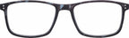 Solar Leesbril SLR03 unisex acryl zwart sterkte +3,00