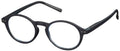 leesbril SLR01 unisex acryl zwart sterkte +2,00