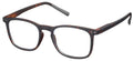 leesbril SLR02 unisex acryl zwart/bruin sterkte +3,00