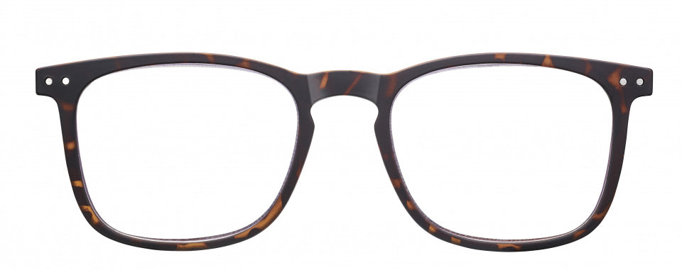 leesbril SLR02 unisex acryl zwart/bruin sterkte +3,00