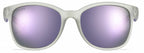 zonnebril Soledad unisex cat.3 vierkant transparant/grijs