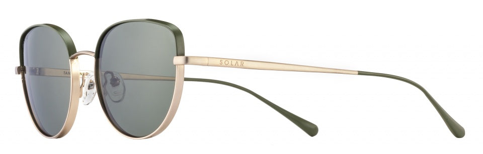 Solar Zonnebril Tangerine dames gepolariseerd groen/goud