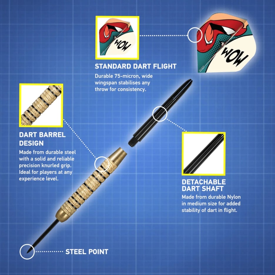 Shot Value Range Solo Steeltip Darts Set