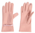 handschoenen Rabat touchscreen dames roze one-size