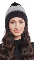 muts Clude dames acryl/polyester grijs/zwart one-size
