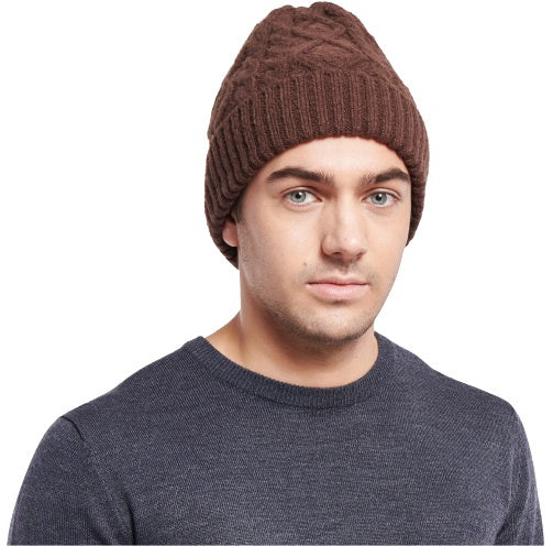 muts Eugene heren acryl/elastaan bruin one-size