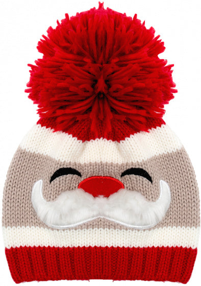 muts Garland dames acryl rood/beige/wit one-size