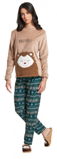 pyjama Heartwood dames polyester beige maat XL