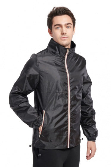 regenjas Blaze heren polyester zwart maat M/L
