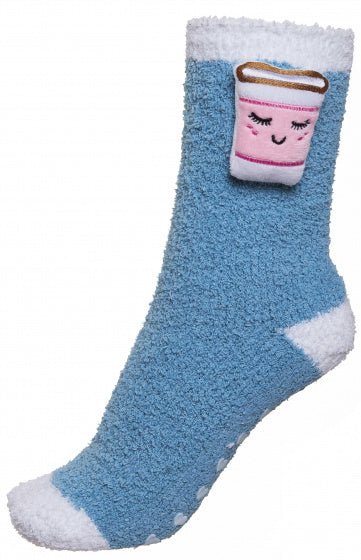 sokken Chocolate dames polyester blauw maat 36-41