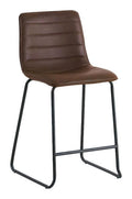 Rox living Barkruk Noah 55 x 49 x 98 cm kunstleer bruin