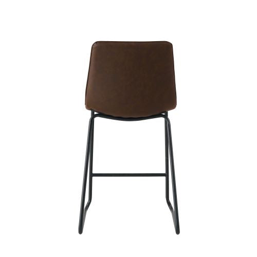Rox living Barkruk Noah 55 x 49 x 98 cm kunstleer bruin