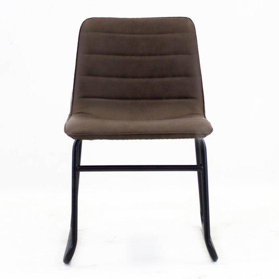 eetkamerstoel Noah 56 x 48 x 77 cm kunstleer bruin
