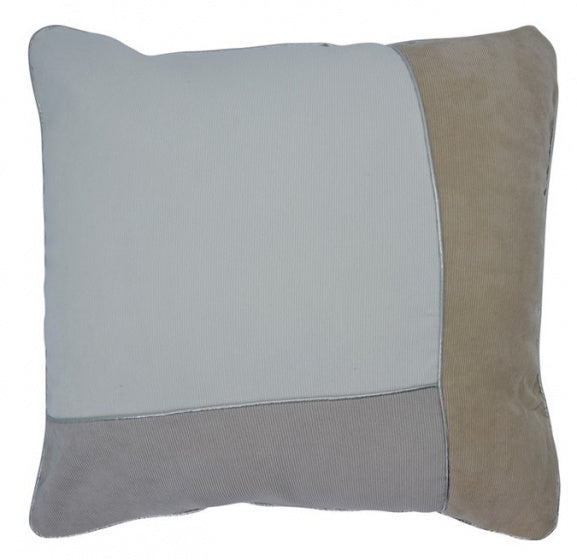 Rox living Kussen patchwork 45 x 45 cm textiel beige/taupe