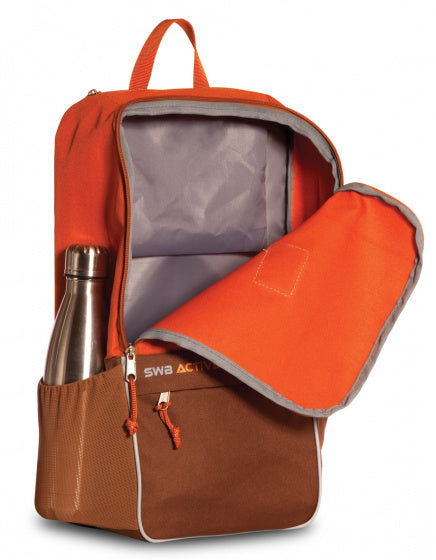 rugzak Active 18 liter 27 x 34 cm polyester oranje