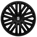 wieldoppen Bergamo 14 inch ABS zwart 4 stuks