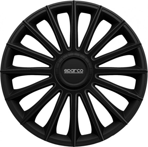 Sparco Wieldoppen Torino 14 inch zwart set van 4