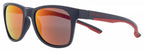 zonnebril Indy vierkant blauw/oranje