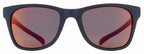 zonnebril Indy vierkant blauw/oranje