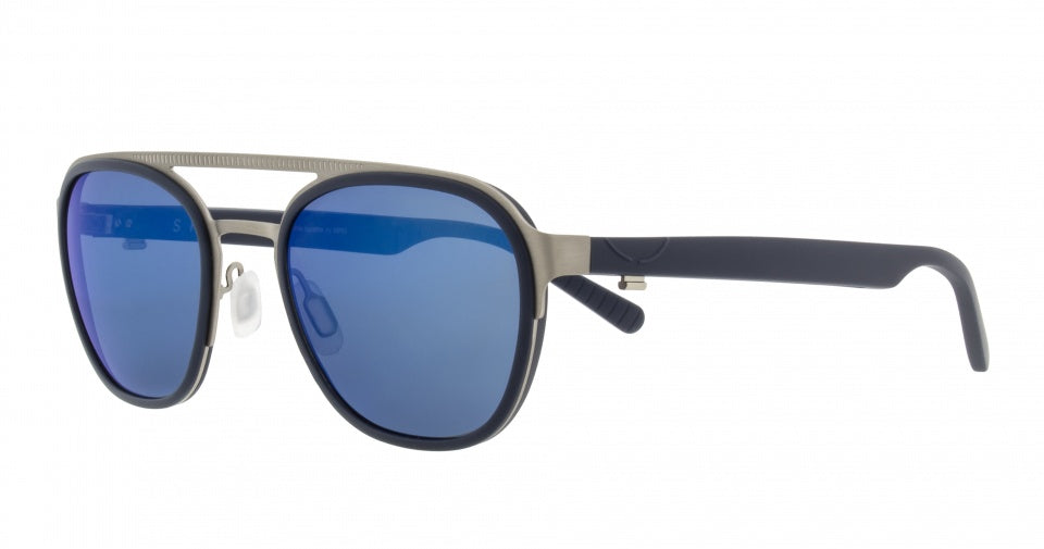 sportzonnebril Clifton unisex matzilver/blauw (002P)