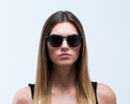 zonnebril Soho vierkant unisex matzwart/grijs