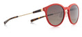 Spect eyewear Zonnebril Sound unisex panto gevlamd bruin/rood