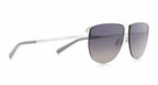zonnebril Sunset unisex piloot zilver/smoke