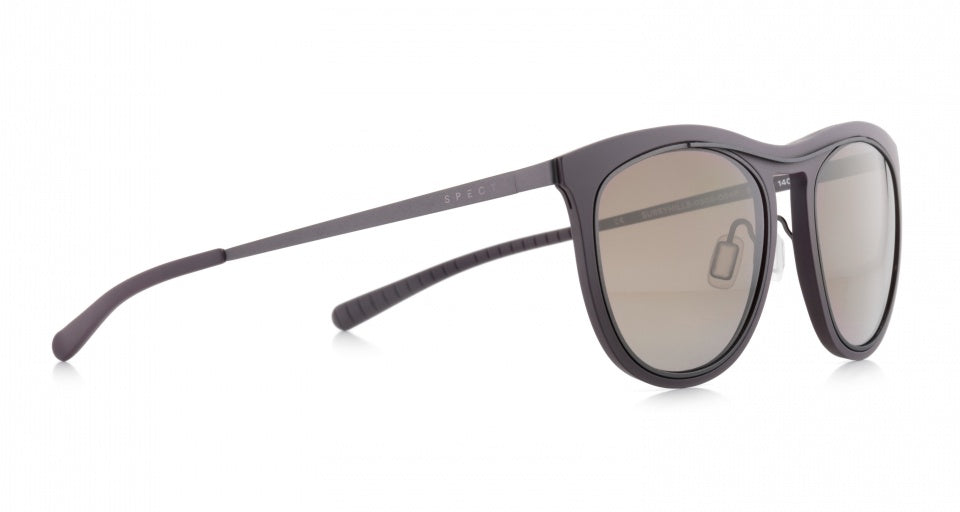 Spect eyewear Zonnebril Surryhills unisex vierkant matzwart/bruin