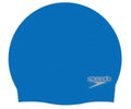Speedo plain moulded silicone junior badmuts - blauw