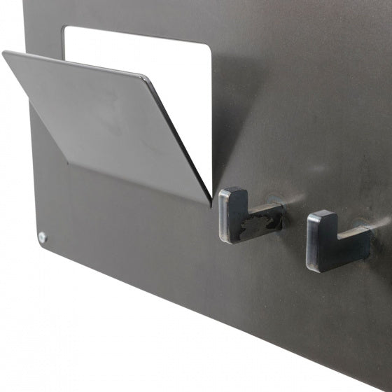 wandkapstok Leatherline Mail 45 cm staal antraciet